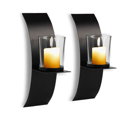 Candlestick-wall-decorationblack